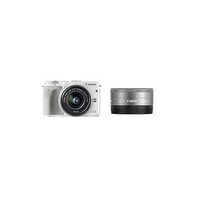 Canon ミラーレス一眼カメラ EOS M3 ダブルレンズキット(ホワイト) EF-M15-45mm (中古品)