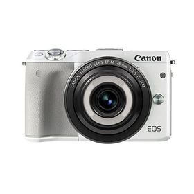 Canon ミラーレス一眼カメラ EOS M3(ホワイト)・クリエイティブマクロ レン(中古品)