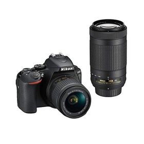 Nikon デジタル一眼レフカメラ D5600 ダブルズームキット ブラック D5600WZBK(中古品)