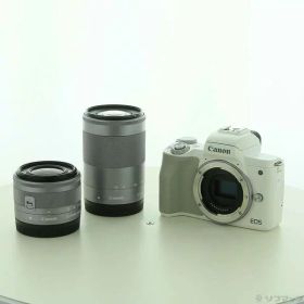 【中古】Canon(キヤノン) 期間特価対象品 EOS Kiss M2 ダブルズームキット ホワイト 【251-ud】
