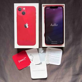 アイフォーン(iPhone)のiPhone13 mini 256GB 赤 SIMフリー 電池100% 動作良好(スマートフォン本体)