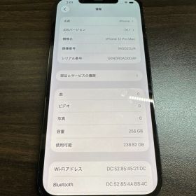 Apple iPhone 12 Pro Max 256GB 青 SIMロックあり