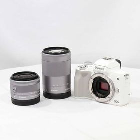 〔中古〕Canon(キヤノン) 期間特価対象品 EOS Kiss M2 ダブルズームキット ホワイト〔305-ud〕