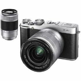 【中古】フジフィルム FUJIFILM X-A1ダブルズームレンズキット シルバー