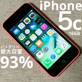 iPhone5c 16G ピンク バッテリー最大93% docomo