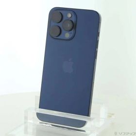 〔中古品〕 iPhone15 Pro Max 256GB ブルーチタニウム MU6T3J／A SIMフリー【196】