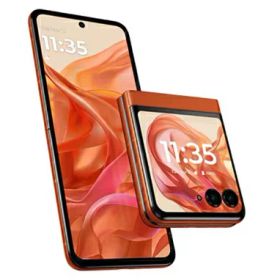 motorola モトローラ スマートフォン razr 50 / メイン 6.9インチ/ アウト 3.6インチ / Dimensity 7300X /RAM 12GB /ROM 512GB / Android 14 / SIMフリー [スプリッツオレンジ] PB230002JP 新品 送料無料
