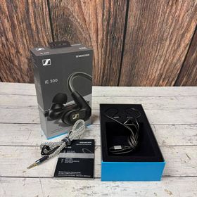 ゼンハイザー(SENNHEISER)のSennheiser イヤホン 有線 IE 300 ブラック ケーブルセット(ヘッドフォン/イヤフォン)