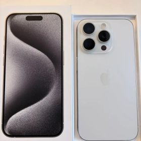 【美品】iPhone 15 Pro ホワイトチタニウム 128GB