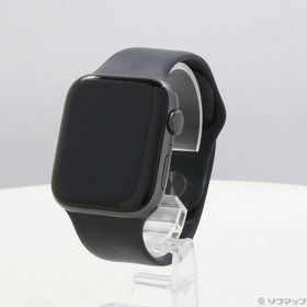 〔中古〕Apple(アップル) Apple Watch Series 6 GPS 44mm スペースグレイアルミニウムケース ブラックスポーツバンド〔198-ud〕