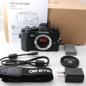 ☆新品級・ショット数4677☆ OM SYSTEM OM-5 ボディ ブラック オリンパス OLYMPUS #4481