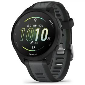 【エントリーで最大2万ポイント当たる｜1/20まで】 GARMIN｜ガーミン Forerunner 165 （フォアランナー 165）ランニングGPSスマートウォッチ BlackGray 010-02863-80【Suica対応】