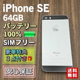 iPhoneSE スペースグレイ 64GB SIMフリー 新品バッテリー