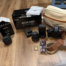 Canon EOS R50 ミラーレス一眼レフ カメラ 9点セット 単焦点レンズ