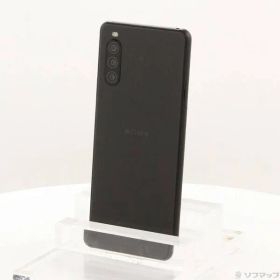 〔中古品〕 Xperia 10 II 64GB ブラック XQ-AU42 SIMフリー【276】