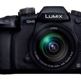 【中古】カメラ パナソニック デジタル一眼カメラ LUMIX GH5 標準ズームレンズキット 2033万画素 (ブラック) [DC-GH5M-K]