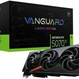 【新品】MSI GeForce RTX 5070 Ti 16G VANGUARD SOC LAUNCH EDITION グラフィックスカード VD9038 周辺機器