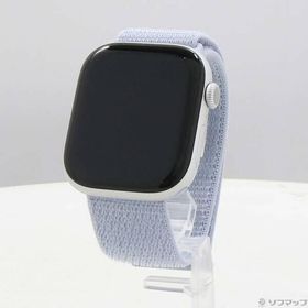 〔中古〕Apple(アップル) 〔展示品〕 Apple Watch Series 10 GPS 46mm シルバーアルミニウムケース ブルークラウドスポーツループ〔258-ud〕
