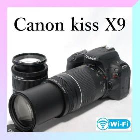 ✨Canon Kiss X9✨Wレンズ✨手ブレ補正&超望遠✨一眼レフカメラ