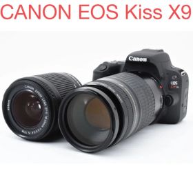 デジタル一眼レフカメラcanon kiss x9標準&望遠ダブルレンズセット