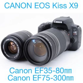 一眼レフ カメラ Canon EOS Kiss X9標準&望遠ダブルレンズセット