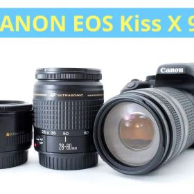 キヤノン Canon EOS Kiss X9i 標準&望遠&単焦点レンズセット
