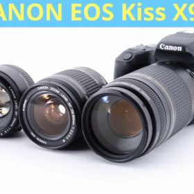 保証付き/canon kiss x9標準&望遠&単焦点トリプルレンズセット