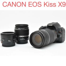 Canon EOS Kiss X9標準&望遠&単焦点トリプルレンズセット