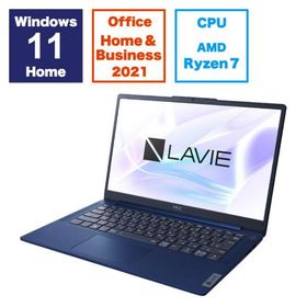 ノートパソコン 新品 NEC LAVIE N14 Slim N1475/HAL PC-N1475HAL 14インチ Ryzen 7 7730U SSD512GB メモリ16GB Office 2021搭載 指紋認証 Windows 11 Webカメラ 日本語キーボード