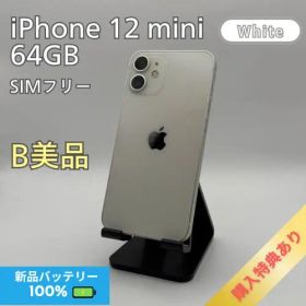 iPhone12 mini 64GB SIMフリー ホワイト 本体 B美品