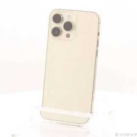 〔中古品〕 iPhone14 Pro Max 256GB ゴールド MQ9D3J／A SIMフリー【258】
