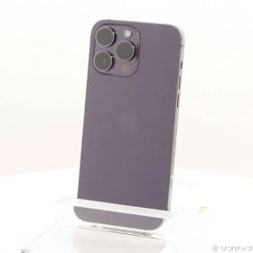 〔中古品〕 iPhone14 Pro Max 512GB ディープパープル MQ9J3J／A SIMフリー【262】