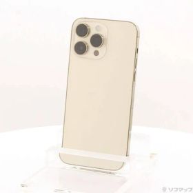 〔中古品〕 iPhone14 Pro Max 1TB ゴールド MQ9M3J／A SIMフリー【297】