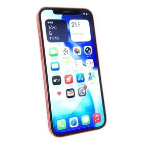 中古 Apple iPhone12 128GB プロダクトレッド MGHW3J／A SIMフリー