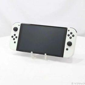【中古】Nintendo(任天堂) Nintendo Switch 有機ELモデル Joy-Con(L)／(R) ホワイト 【220-ud】