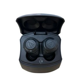 audio-technica (オーディオテクニカ) 完全ワイヤレスイヤホン Bluetooth ノイズキャンセリング ATH-CKS50TW ブラック 家電/027