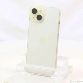 〔中古品〕 iPhone15 128GB イエロー MTMK3J／A SIMフリー【377】