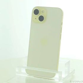 〔中古品〕 iPhone15 128GB イエロー MTMK3J／A SIMフリー【262】