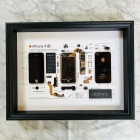 iPhone 4s Black 標本アート ボックスフレーム仕様