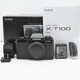 美品★★★FUJIFILM ミラーレス一眼 X-T100ブラック X-T100-B