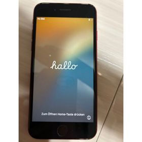 アイフォーン(iPhone)の【美品】iPhone SE3 赤色 64GB SIMフリー(スマートフォン本体)