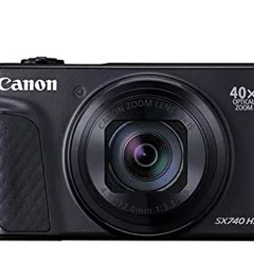 【中古】 Canon コンパクトデジタルカメラ PowerShot SX740 HS ブラック 光学40倍ズーム/4K動画/Wi-Fi対応 PSSX740HSBK