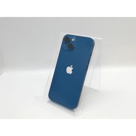 【中古】Apple docomo 【SIMフリー】 iPhone 13 256GB ブルー MLNM3J/A【京都】保証期間１ヶ月【ランクC】