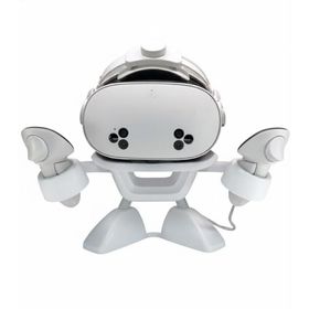 VRヘッドセット スタンド ロボットデザイン, コントローラー収納可能, Meta Quest 3s/2/3/Pro/PICO 4/PS VR2