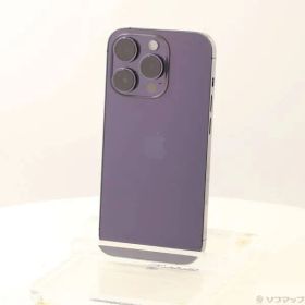 〔中古品〕 iPhone14 Pro 256GB ディープパープル MQ1E3J／A SIMフリー【198】