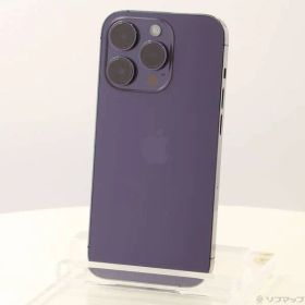〔中古品〕 iPhone14 Pro 256GB ディープパープル MQ1E3J／A SIMフリー【295】