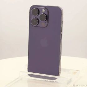〔中古品〕 iPhone14 Pro 256GB ディープパープル NQ1E3J／A SIMフリー 〔ネットワーク利用制限▲〕【262】