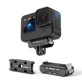 Gopro Hero 12 11 10 9 8 11Mini MAX 対応 磁気式マウント 折りたたみ式 アダプター マグネット式