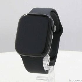 〔中古〕Apple(アップル) 〔展示品〕 Apple Watch Series 10 GPS 46mm ジェットブラックアルミニウムケース ブラックスポーツバンド〔262-ud〕
