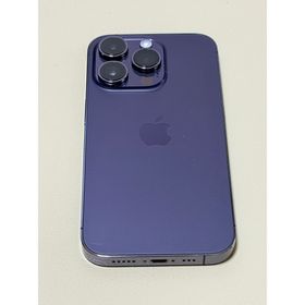 アップル(Apple)のapple iPhone 14 pro ディープパープル 不動ジャンク(スマートフォン本体)